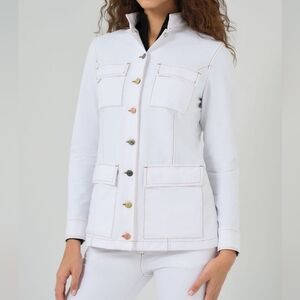 Anatomie Women's Size XS White Luvan Button Jacket New With Tags